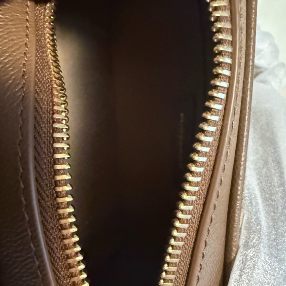 Burberry Check Crossbody Bag in Tan, Black & White - Picture 3 of 5